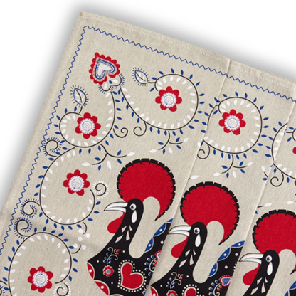 Portugal kitchen towel Bacelos rooster- Galo de Barcelos decorative tea towel  luck and abundance - Lisbon cotton towel - Portugal gifts - Portuguese mom grandma gift - gift from Lisbon Porto